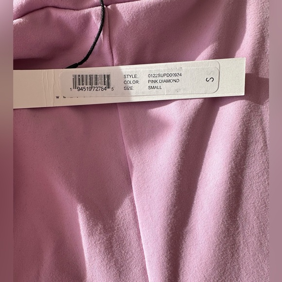 Susana Monaco One-Shoulder String Maxi Dress Pink Diamond Size Small NWT A-Line - Picture 3 of 6